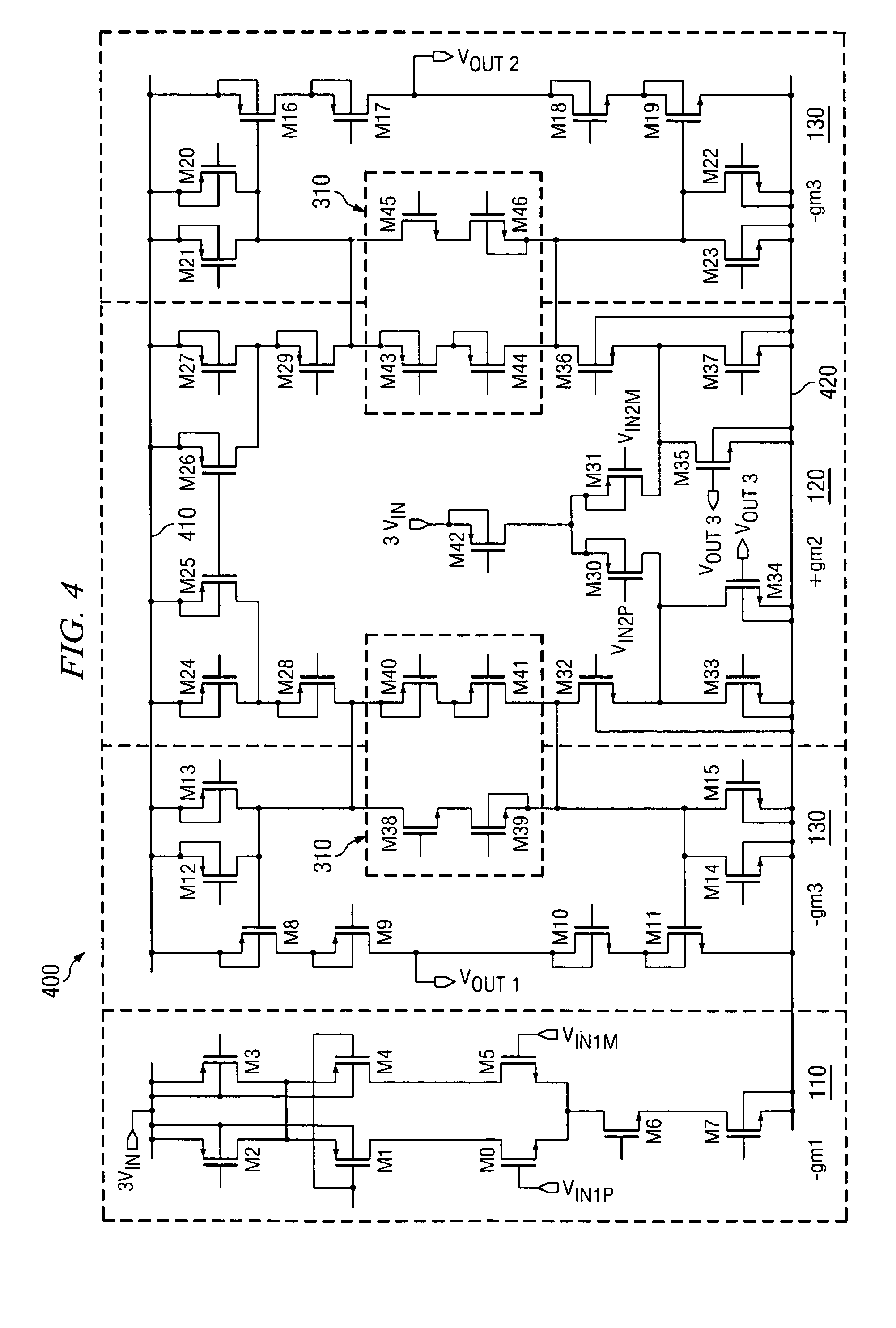 Multistage common mode feedback for improved linearity line drivers