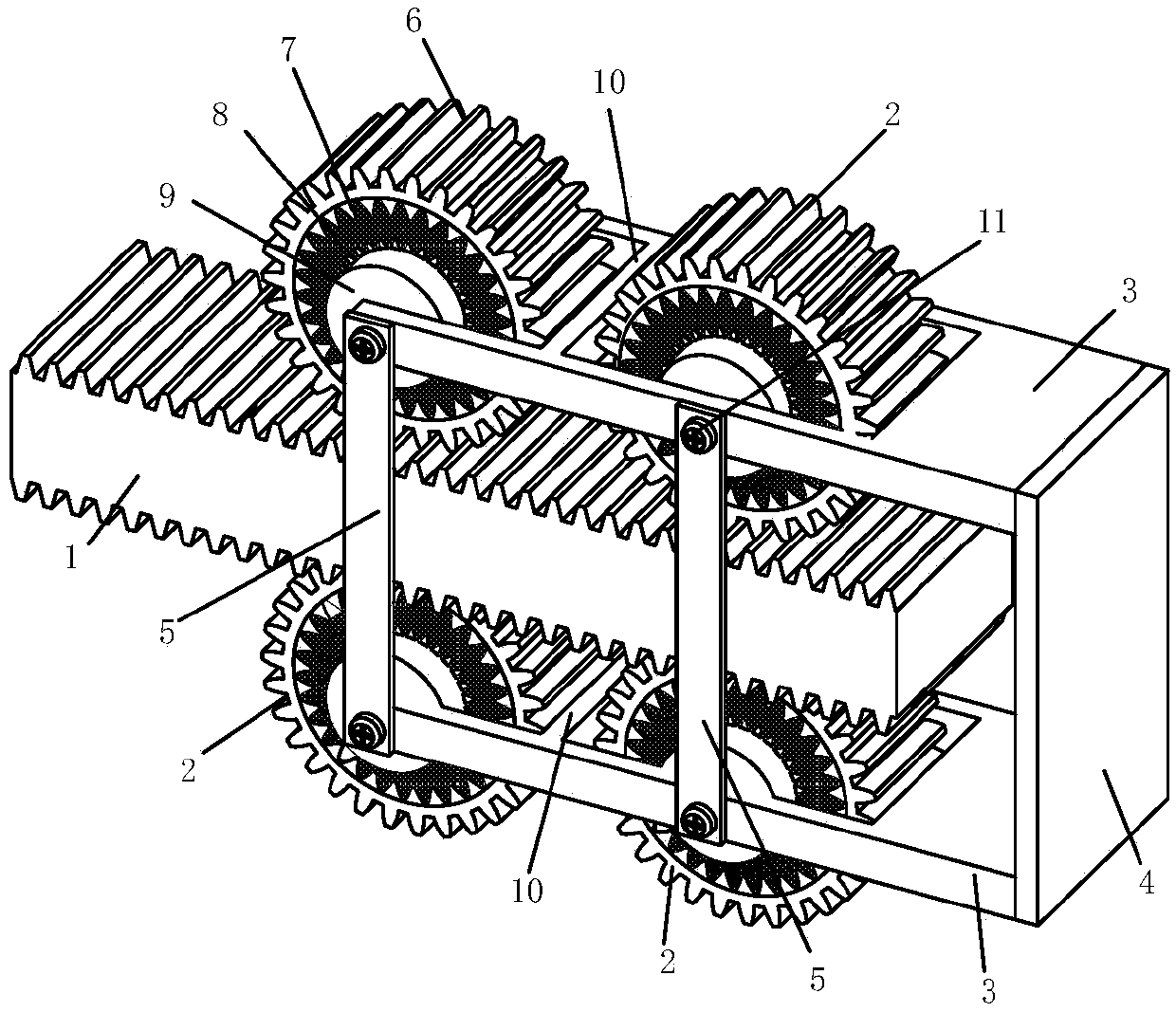 Viscoelastic rotary damping support and working method thereof