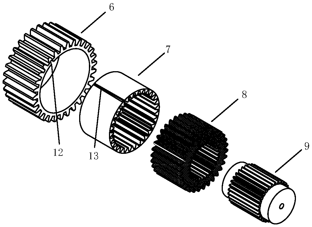 Viscoelastic rotary damping support and working method thereof