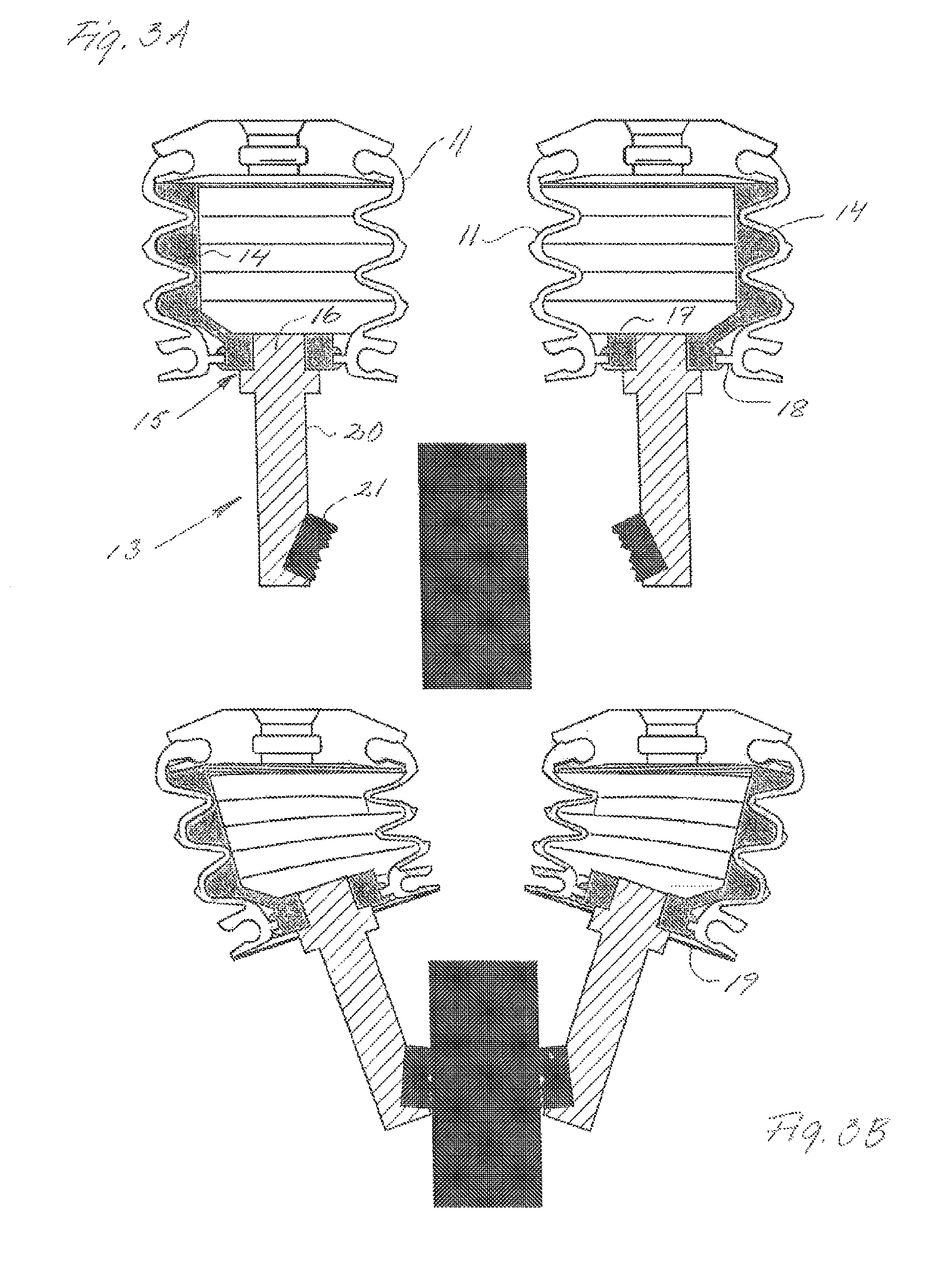 Insert for bellows with non-linear compression / expansion in a vacuum powered tool