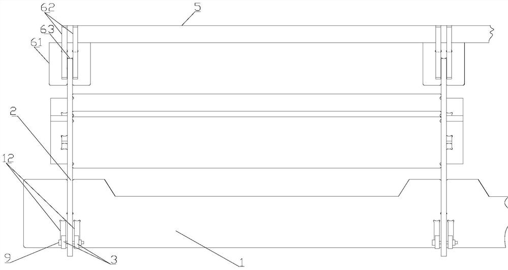 Welding-free splicing type heavy frame beam