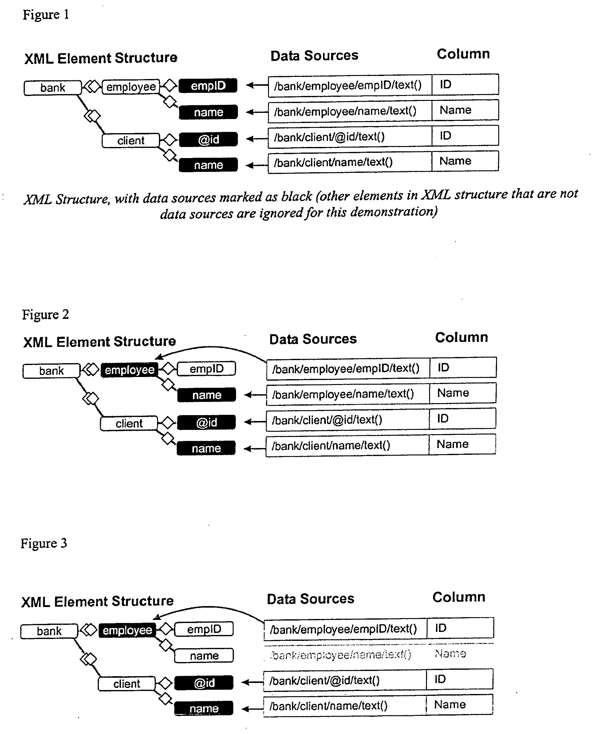 Method and apparatus for processing XML tagged data