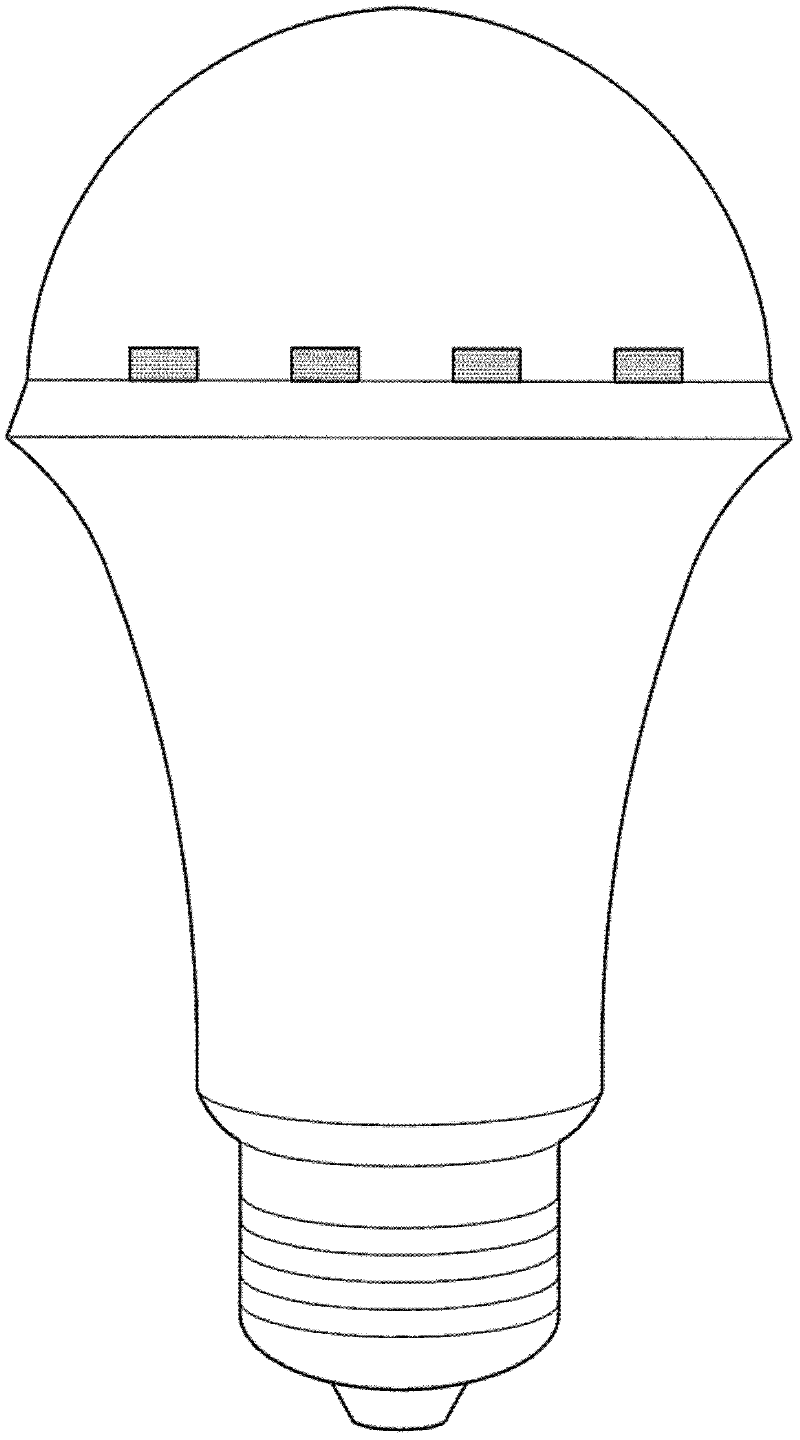 Light-emitting diode (LED) lamp and producing method thereof