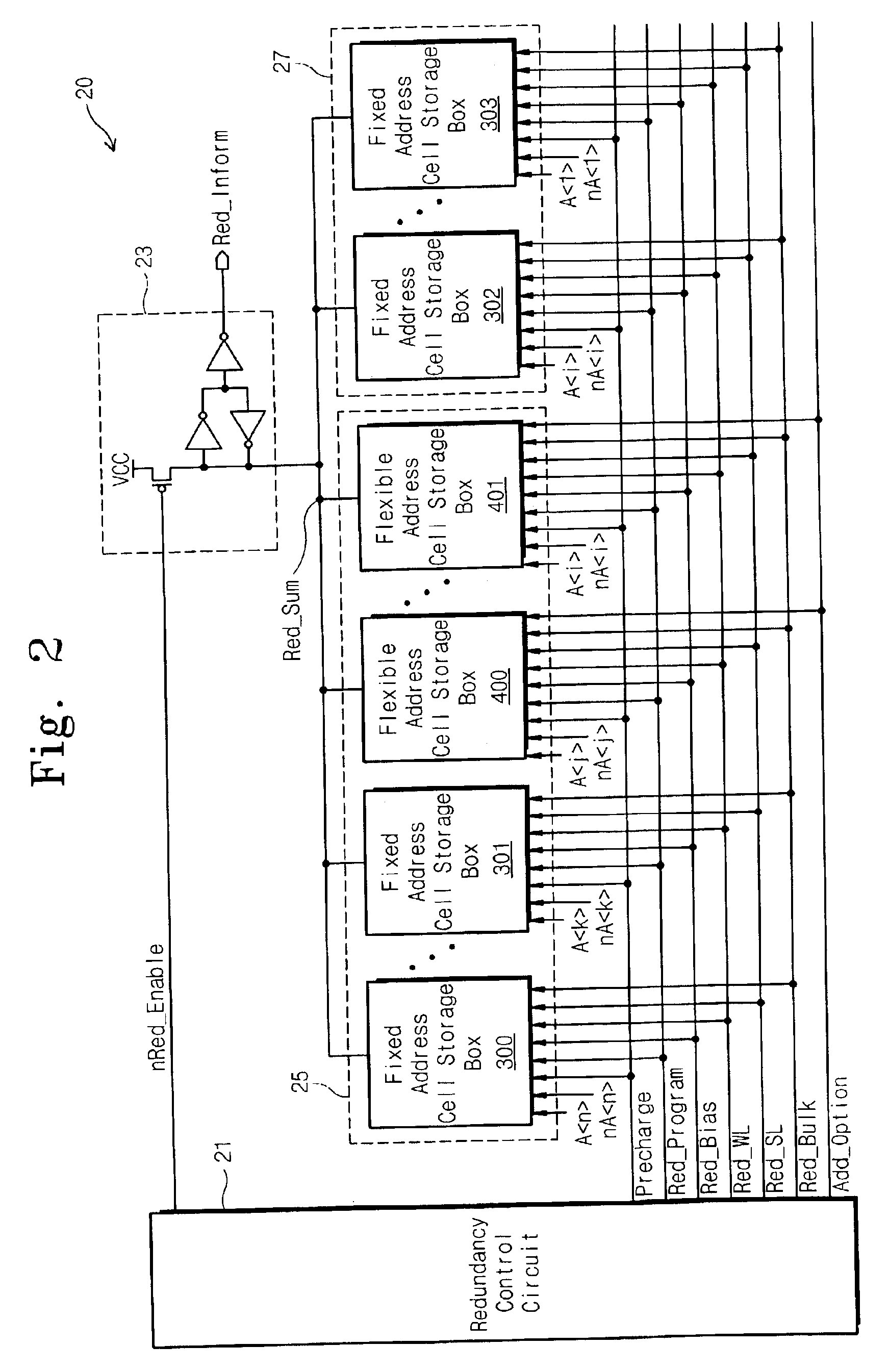 Semiconductor memory device with reduced chip area and improved redundancy efficency