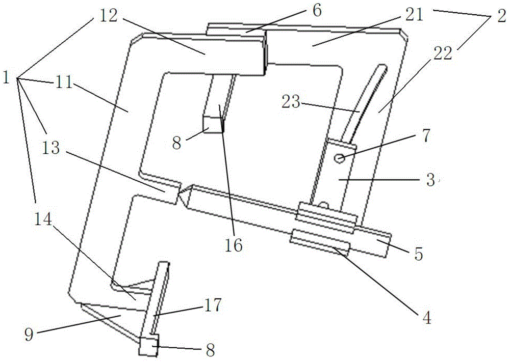 Brake shoe abrasion residual thickness measuring scale