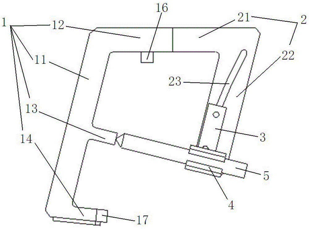 Brake shoe abrasion residual thickness measuring scale