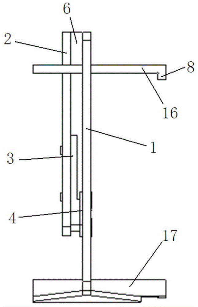 Brake shoe abrasion residual thickness measuring scale