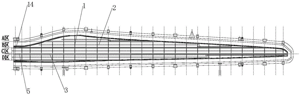 Integral molding method of composite material blade for wind power generation, and apparatus thereof