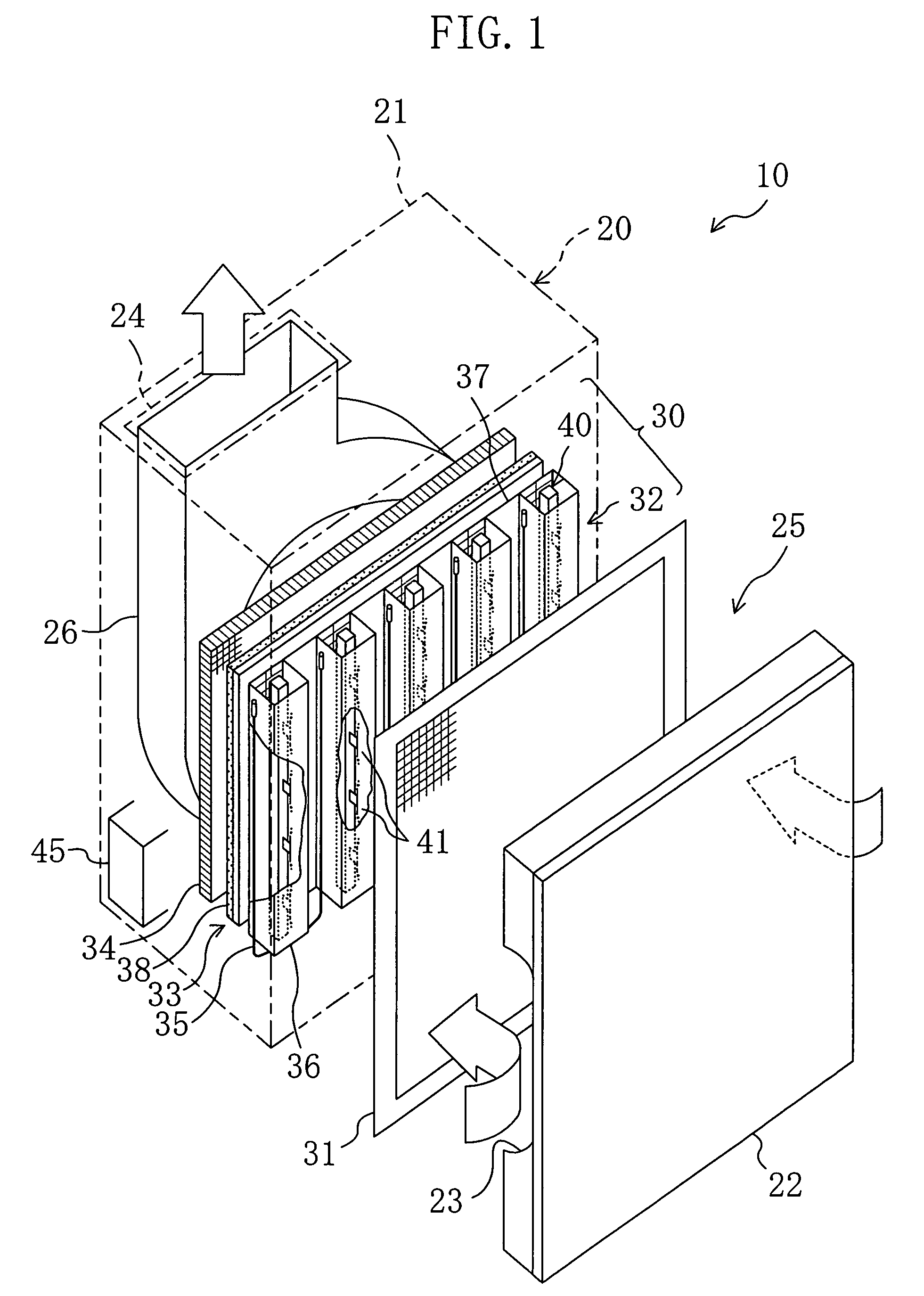 Gas treating device