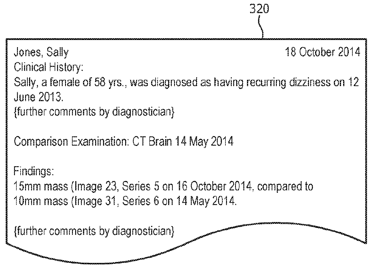 Contextual creation of report content for radiology reporting