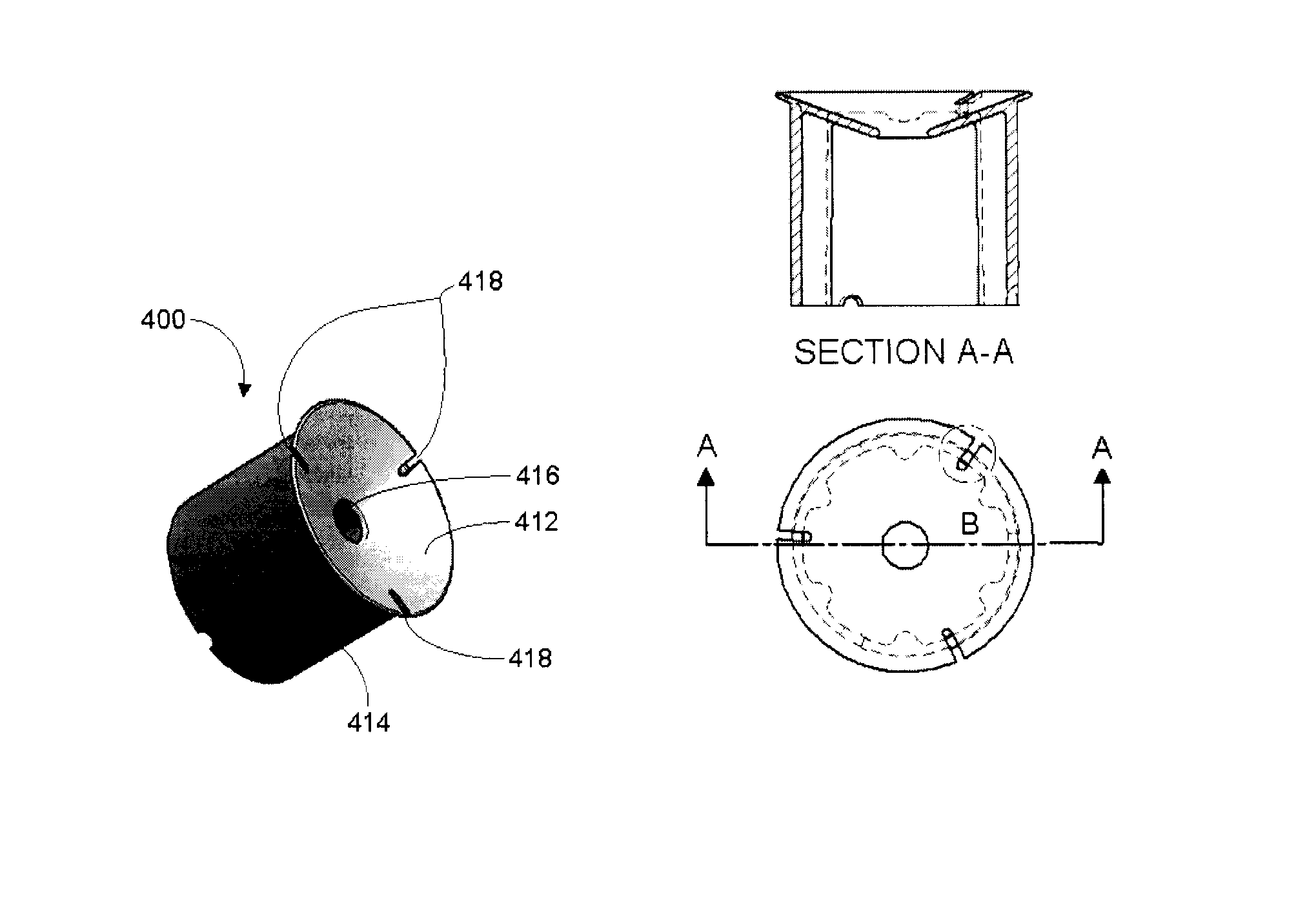 Method and insert for density gradient separation