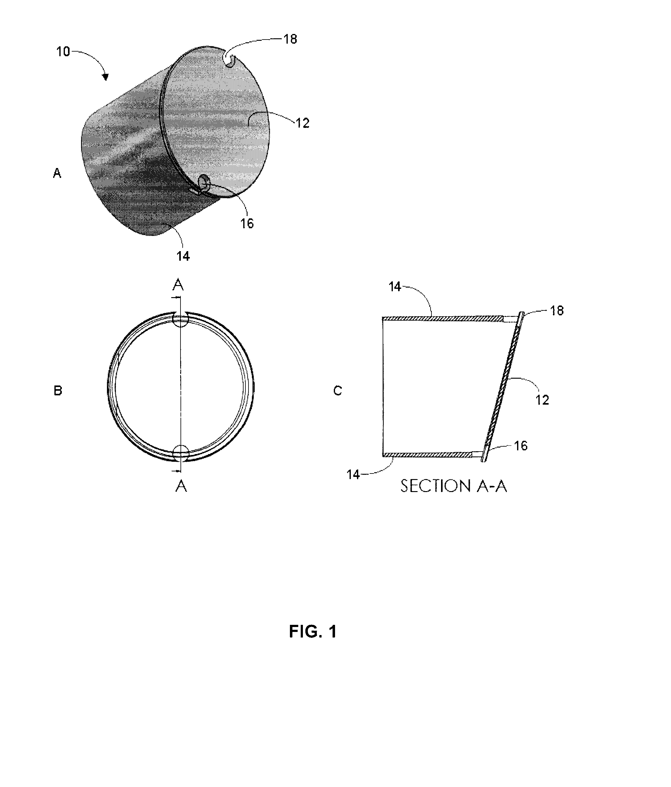 Method and insert for density gradient separation