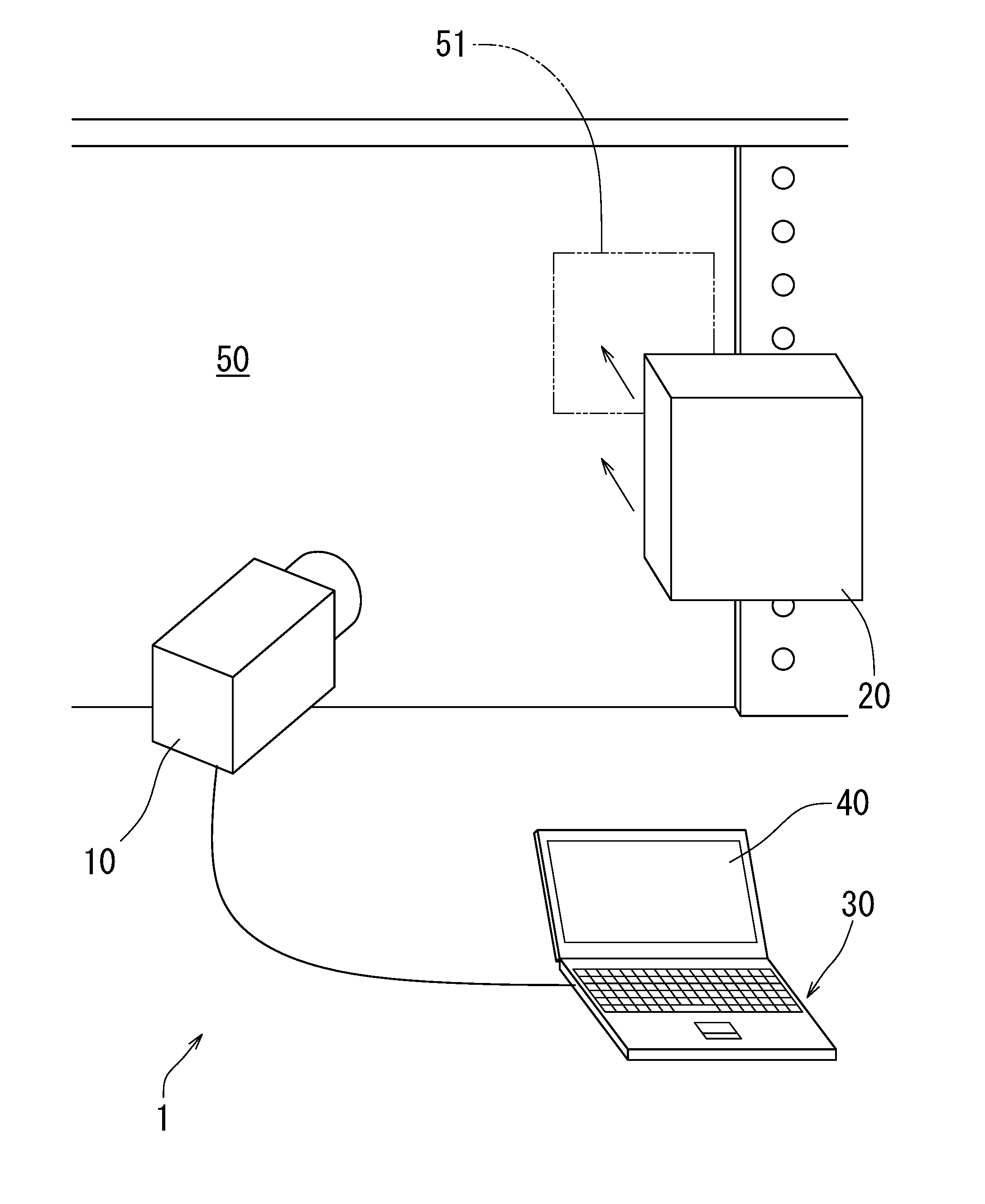 Cracking detection system and cracking detection method