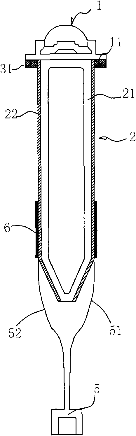 LED heat radiating device