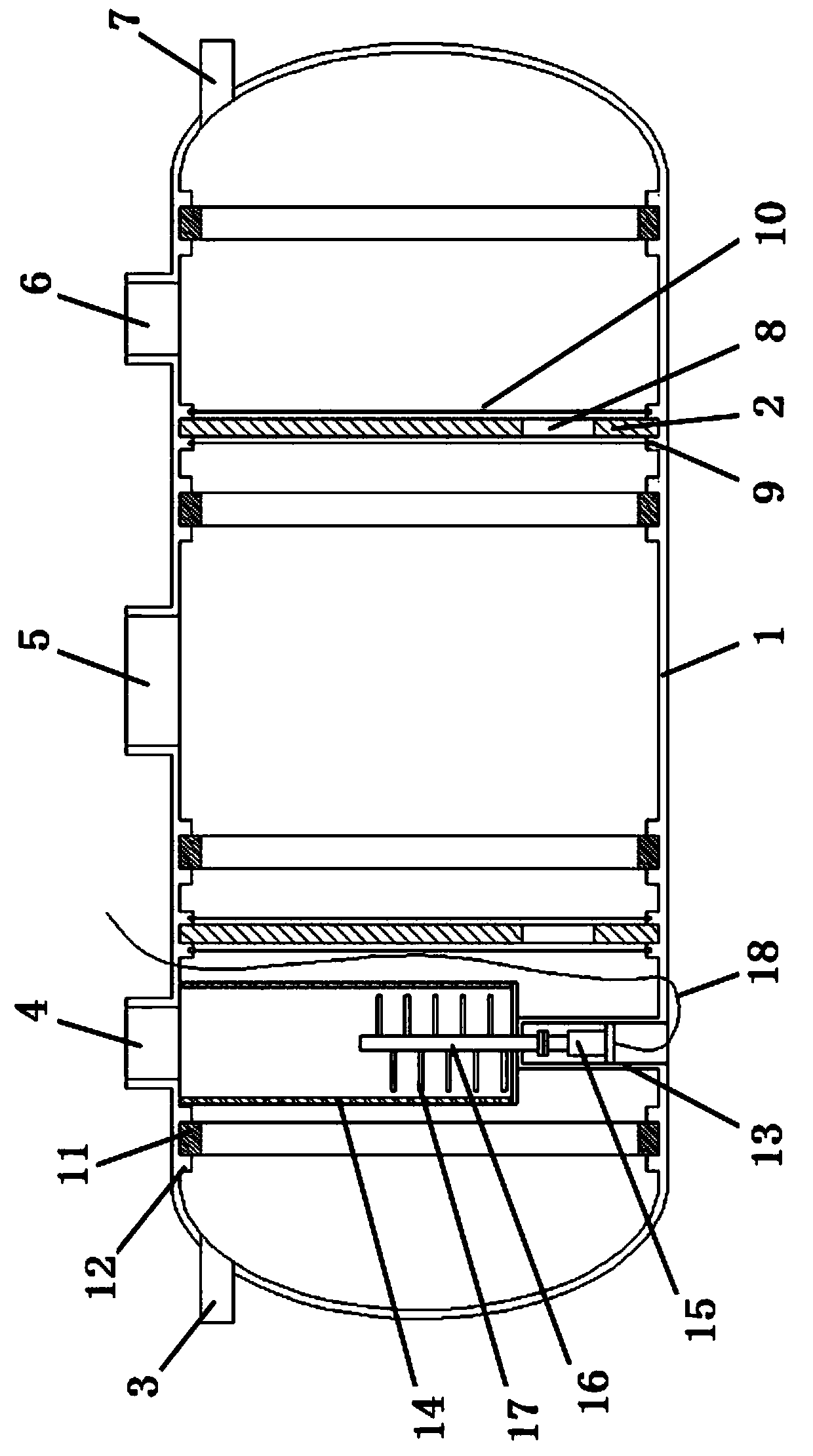 Improved integrated septic tank based on carbon fiber thermoplastic composite material