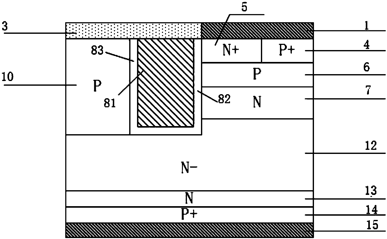 Charge storage-type insulated gate bipolar transistor with trench gate and manufacturing method of charge storage-type insulated gate bipolar transistor