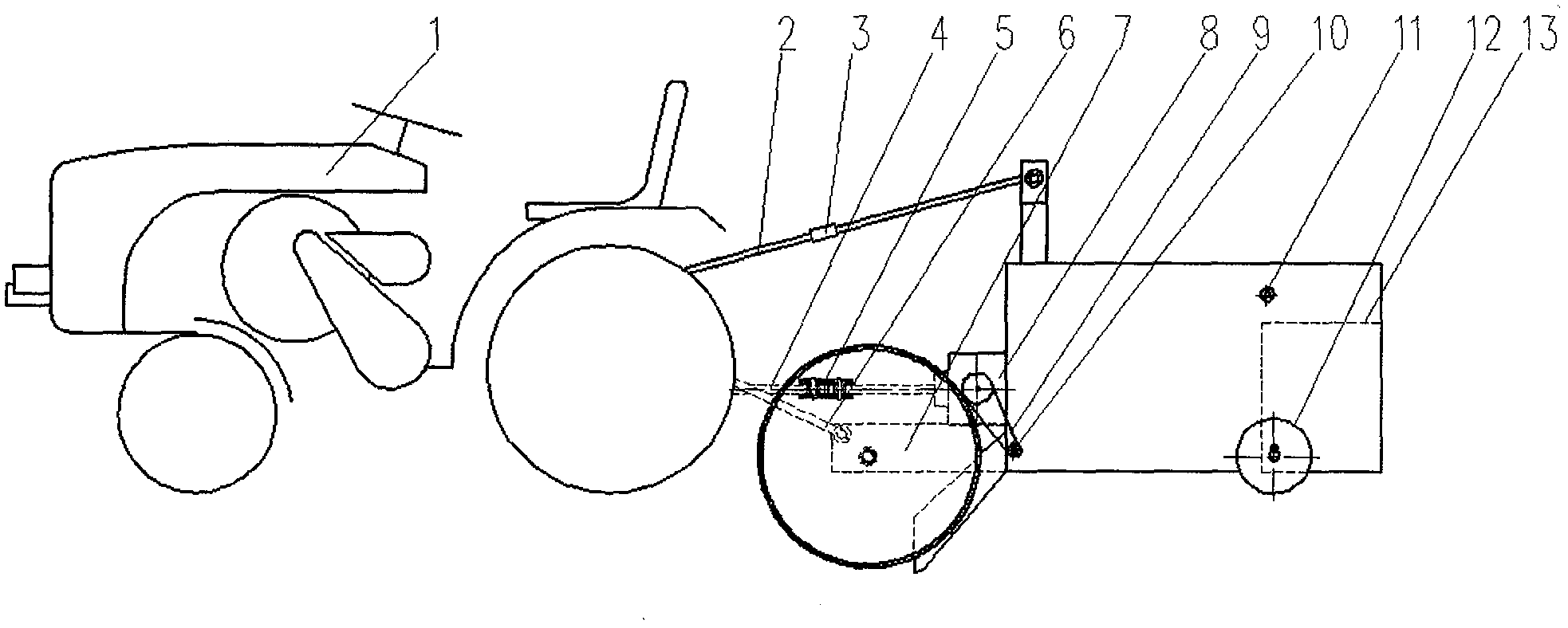 Chuanminshen violaceum harvesting machine