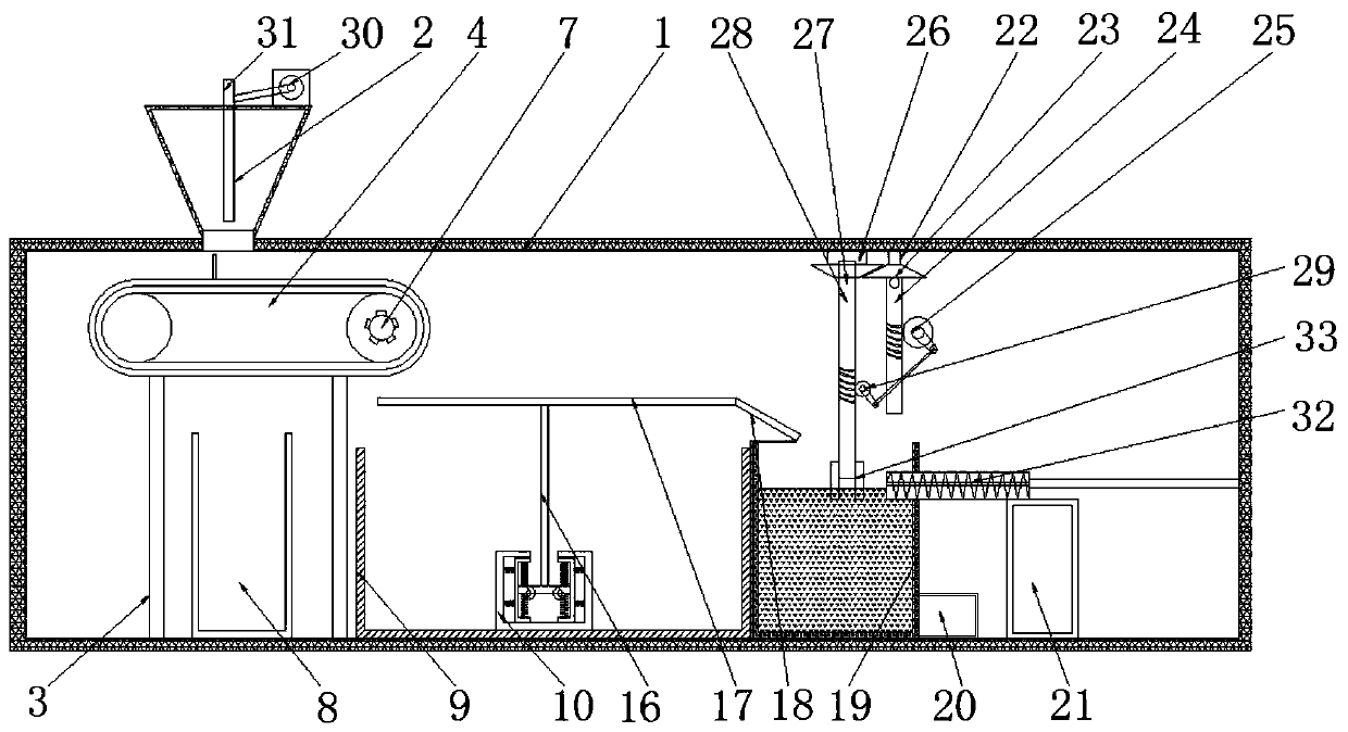 Construction waste sorting and recovery device