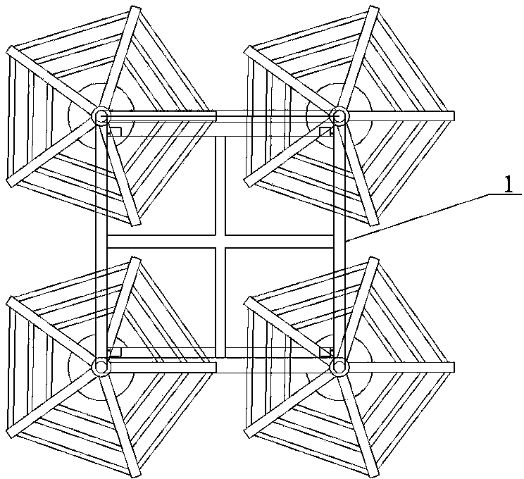 Energy-saving combined wind power/water power generation device and system