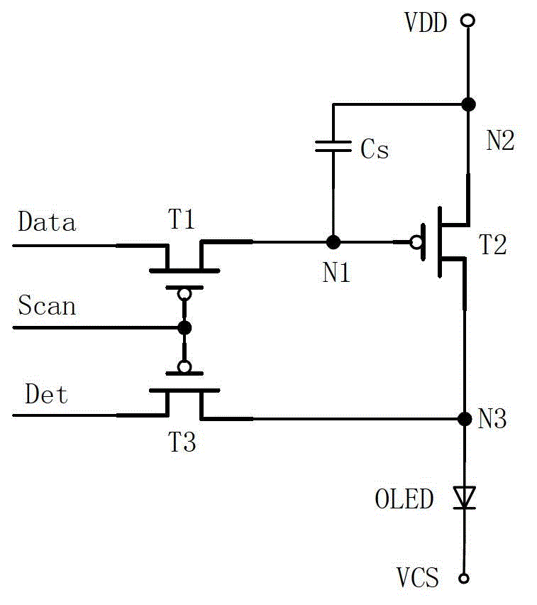 Active organic light-emitting diode displayer and driving method thereof