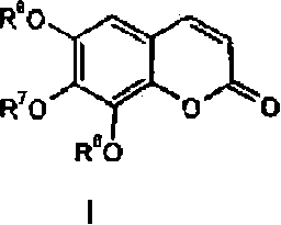 Use of trisubstituted benzopyranones