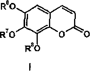 Use of trisubstituted benzopyranones