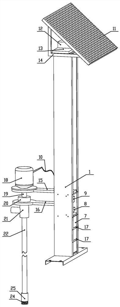 Solar water pumping device