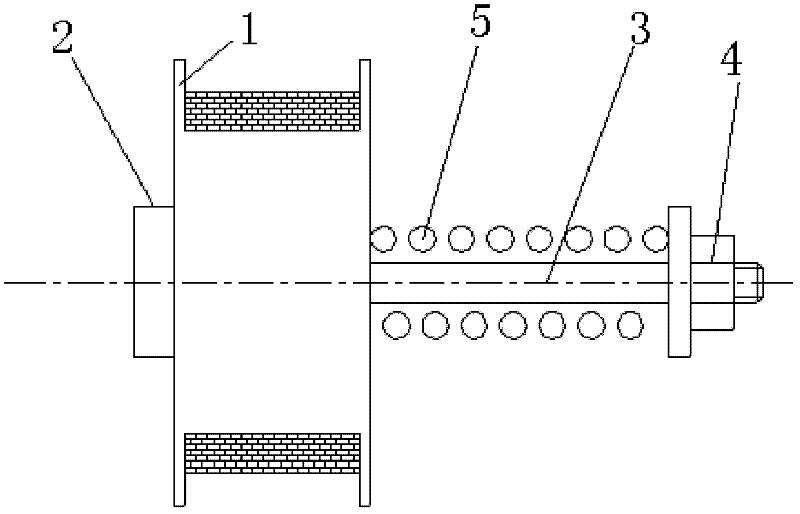 Winding device and method of spiral wires for traveling wave tubes and winding method