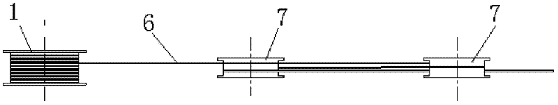 Winding device and method of spiral wires for traveling wave tubes and winding method