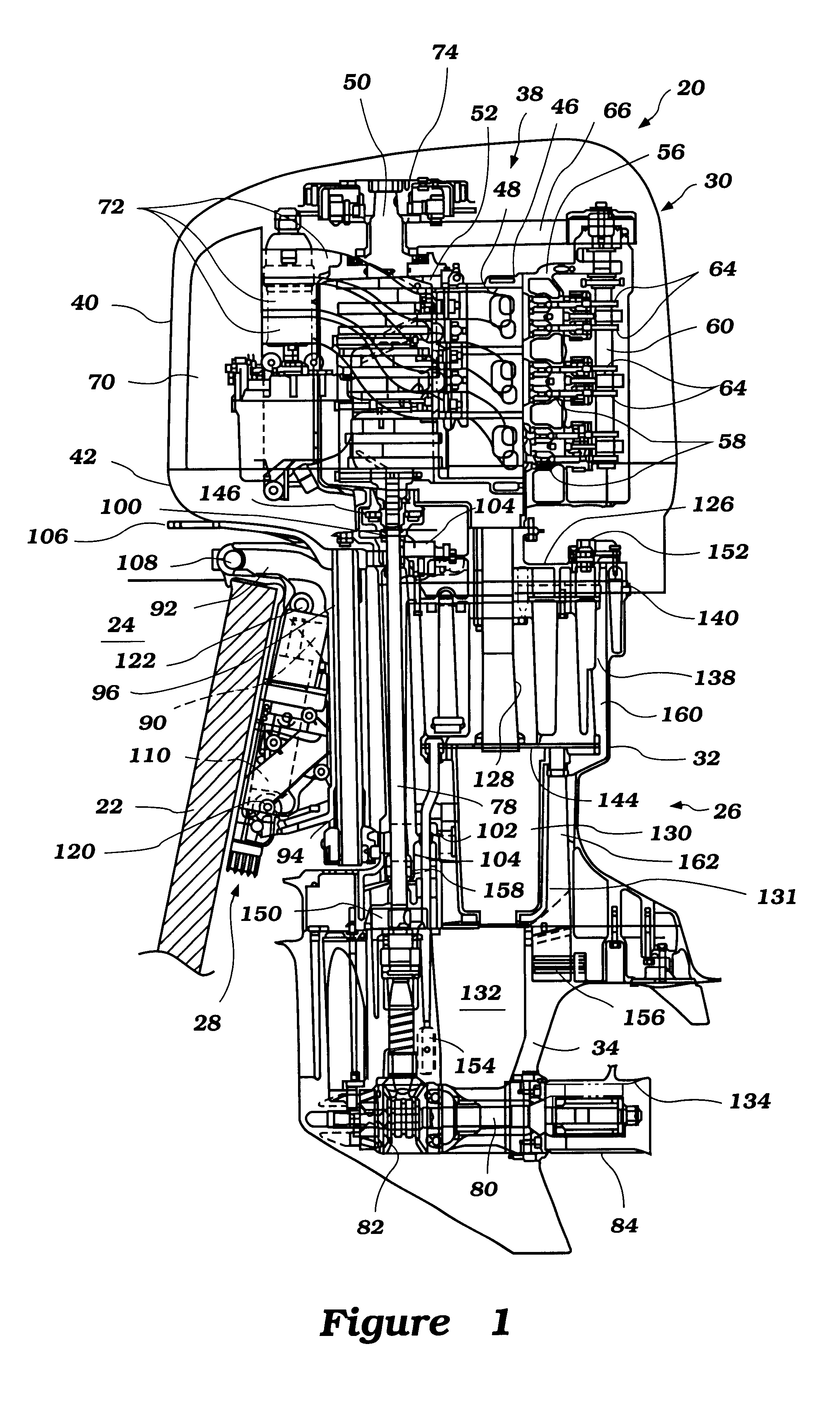 Outboard motor cooling system