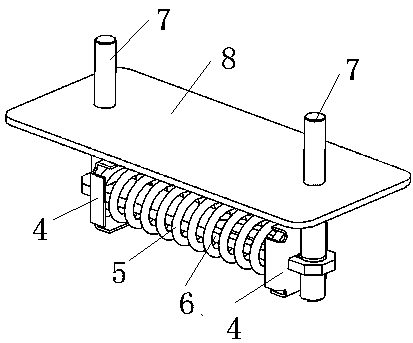 Spring assembly auxiliary loading and unloading tooling