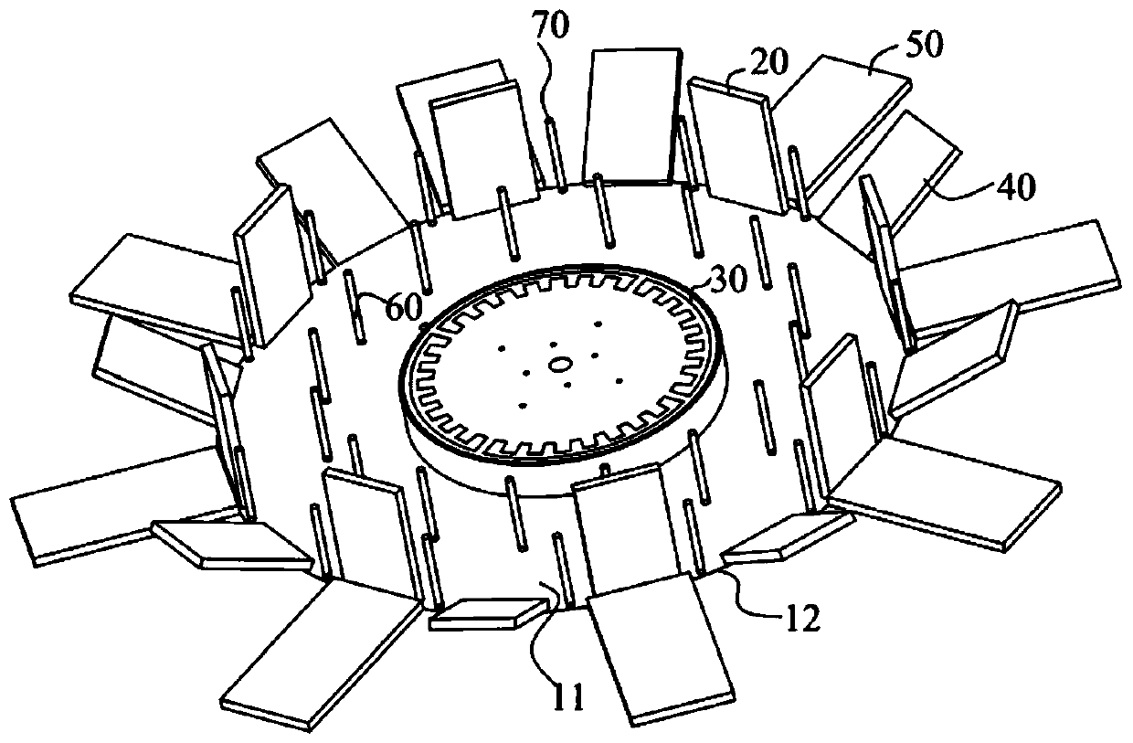 GNSS choking coil antenna based on wave absorbing material