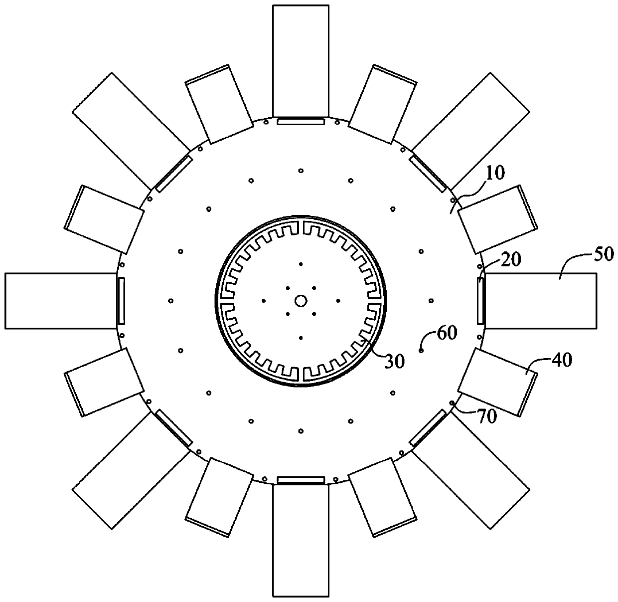 GNSS choking coil antenna based on wave absorbing material