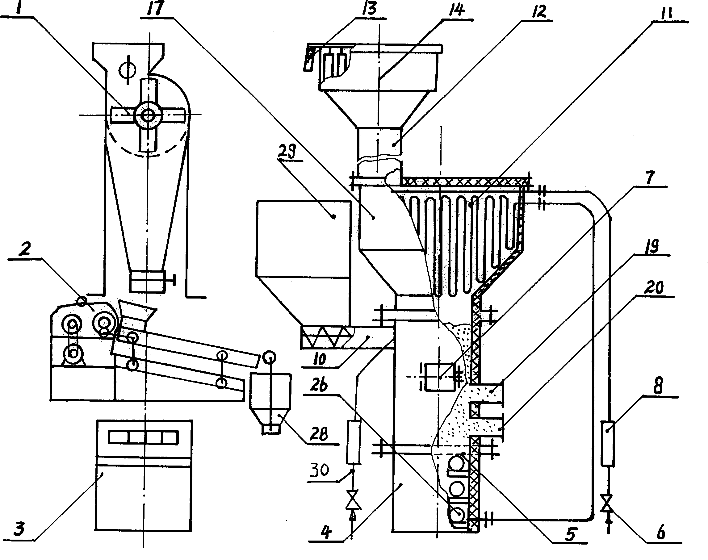 Equipment for preparing regenerated fluoride salt or alumina from waste of aluminium electrolysis