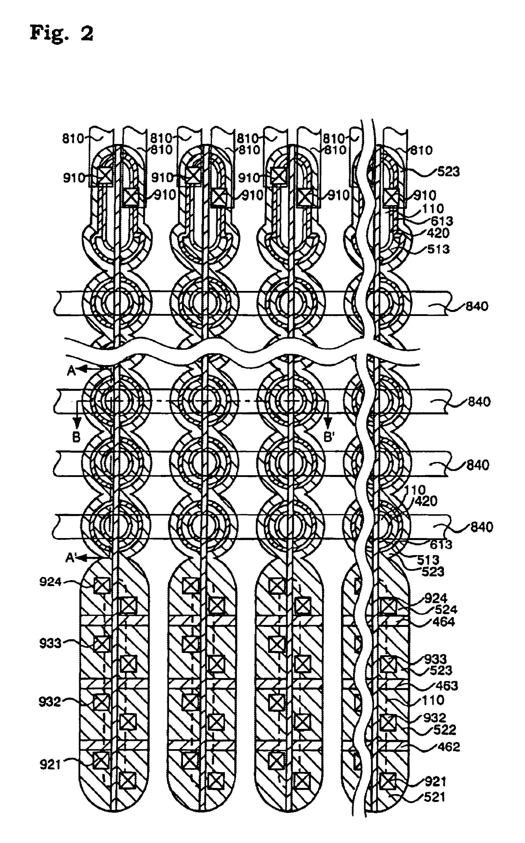 Semiconductor memory with gate at least partially located in recess defined in vertically oriented semiconductor layer