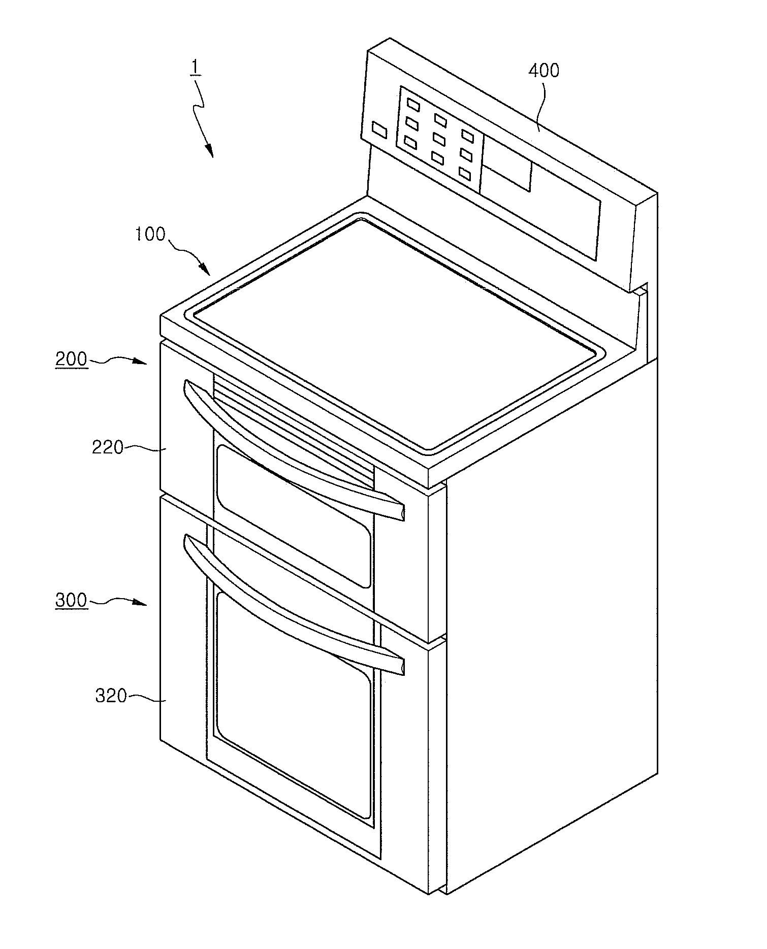 Electric oven and method for servicing same