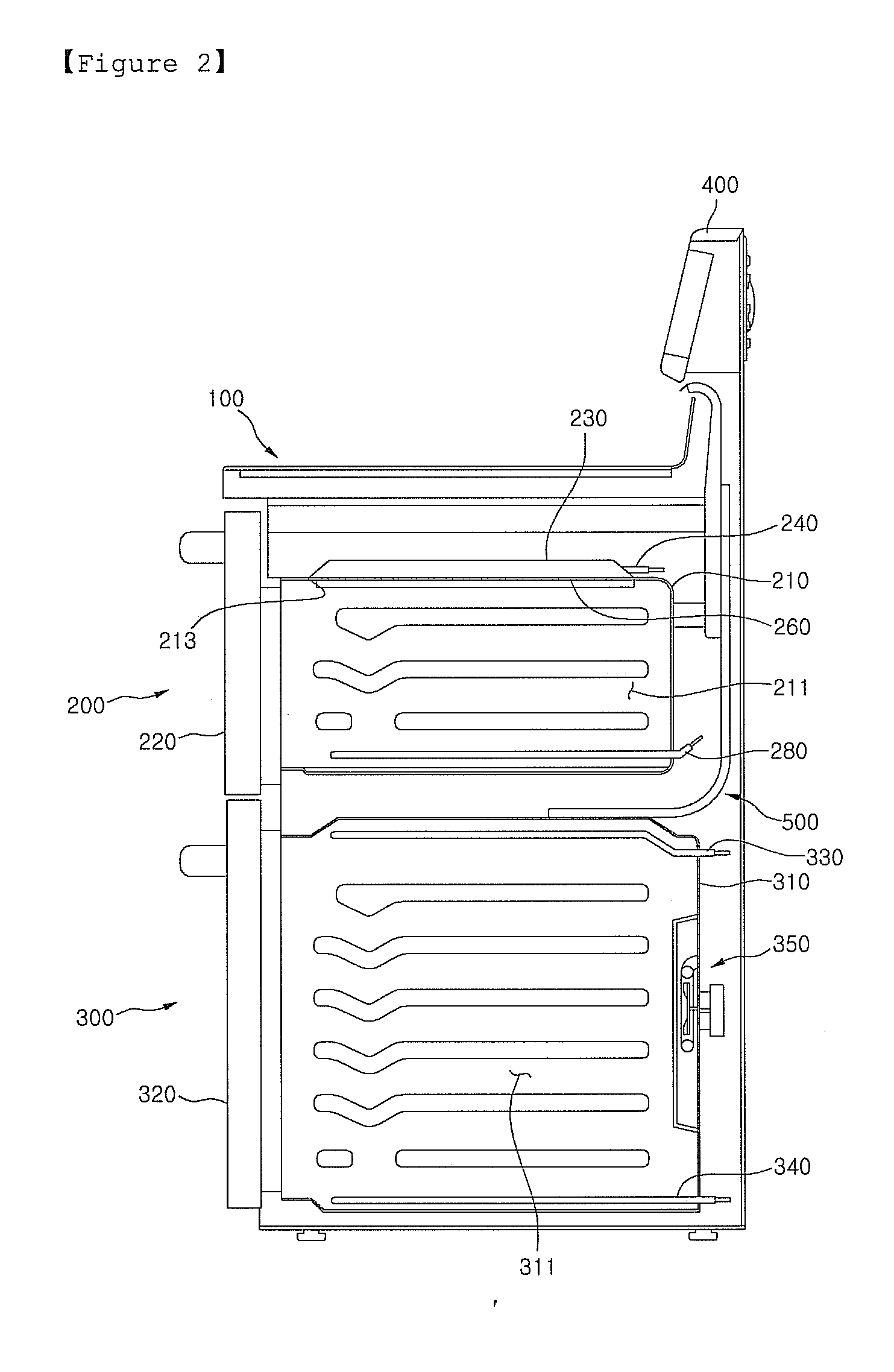 Electric oven and method for servicing same