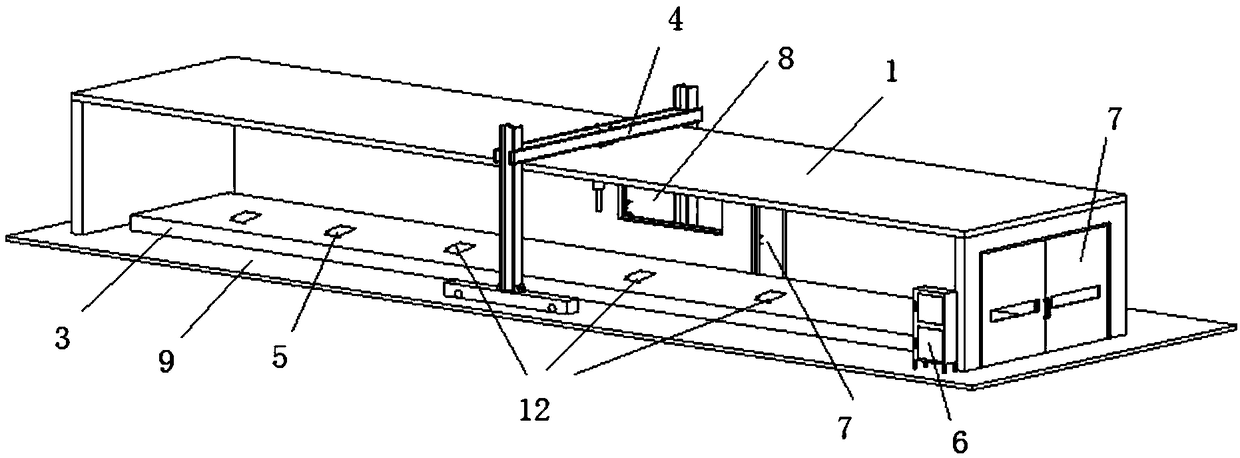 Complex environment simulation test system for ballastless track of high-speed railway