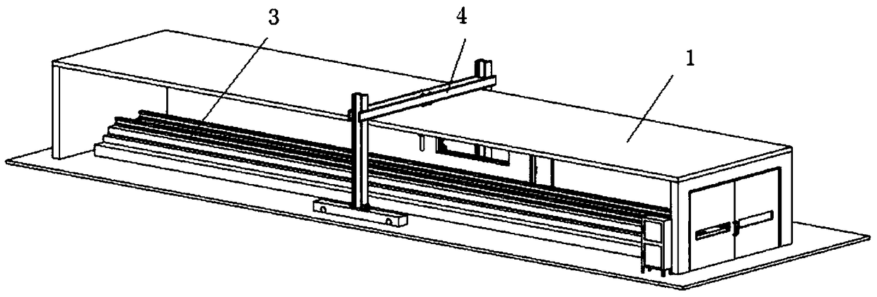 Complex environment simulation test system for ballastless track of high-speed railway