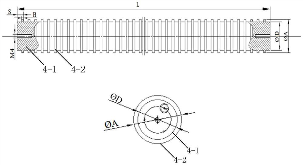 Periodic microstructure noise reduction device and noise suppression test system and method