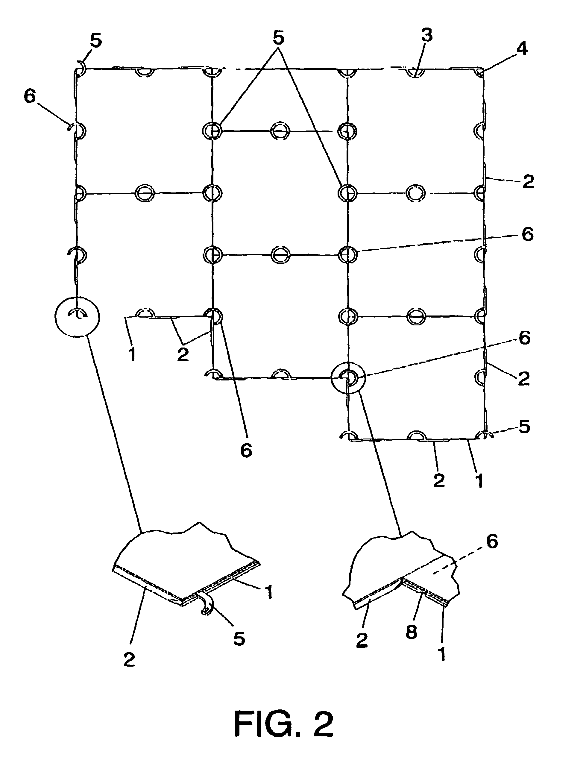 Assembly system for floor and/or wall tiles