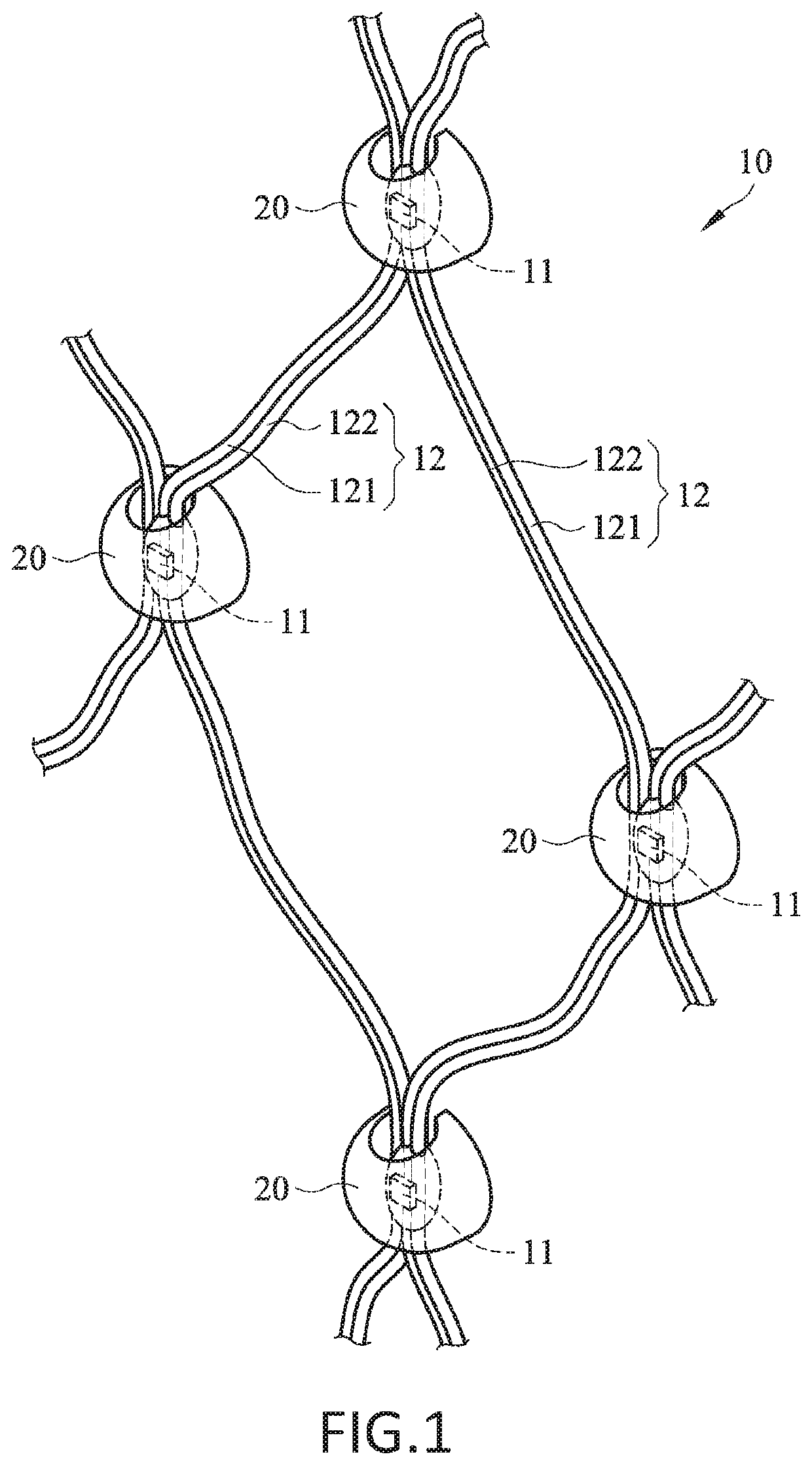 Decorative net light structure