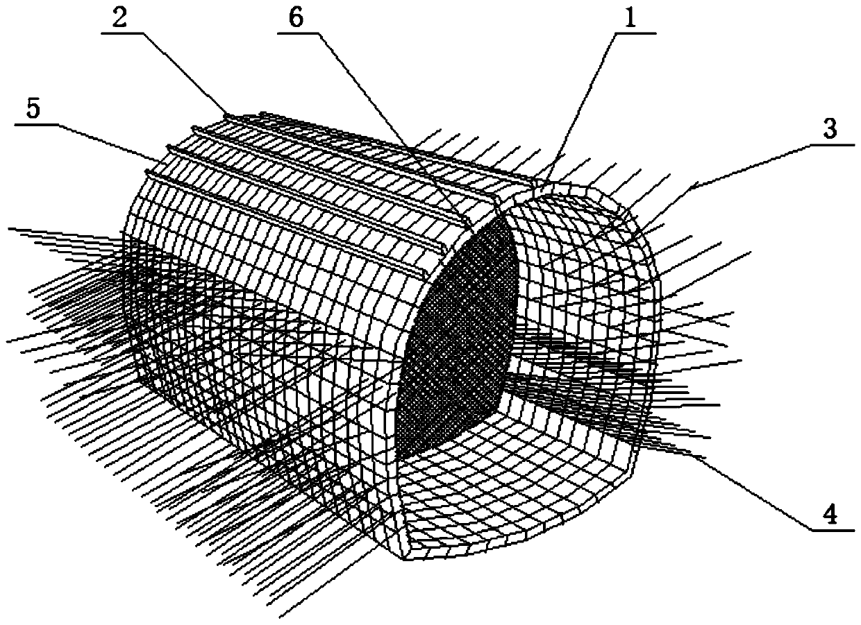 Tunnel excavation construction process in water-dispersible extremely soft rock stratum