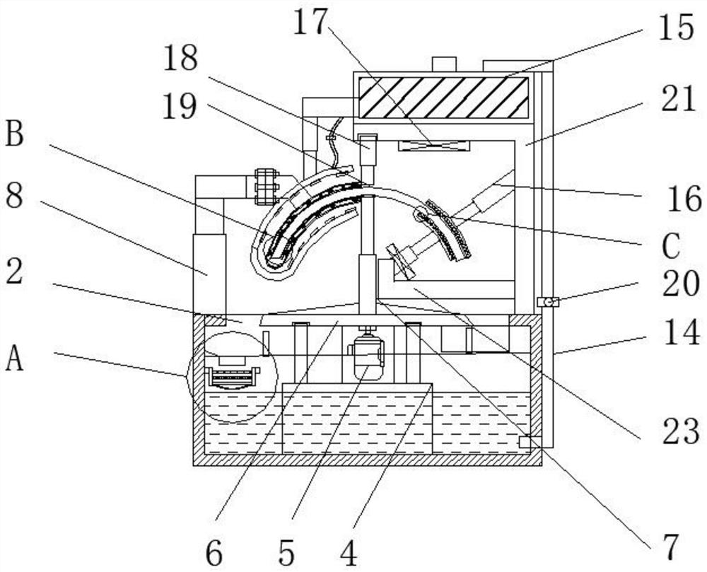 An integrated device for processing a photographic lamp shade