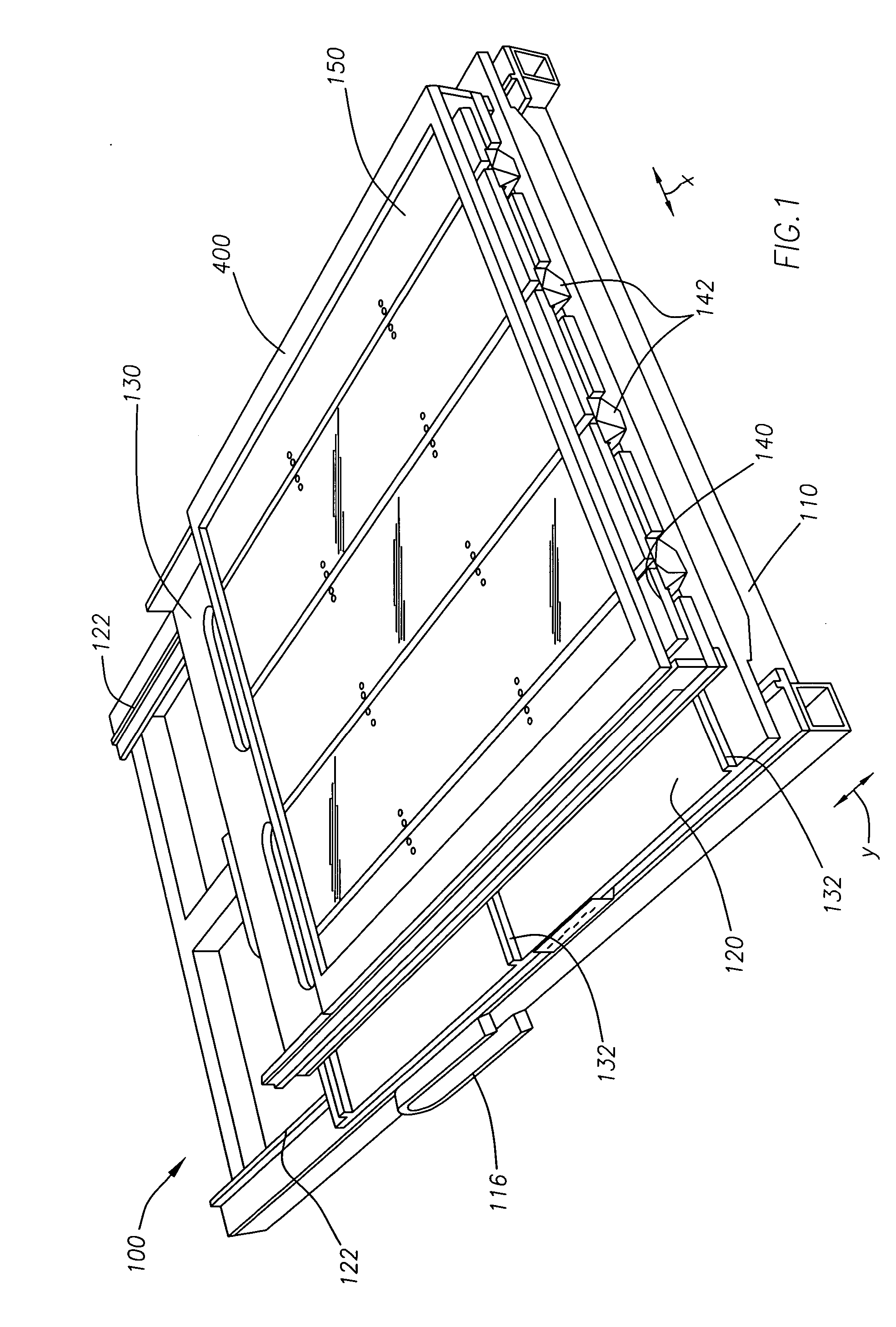 Configurable prober for TFT LCD array testing