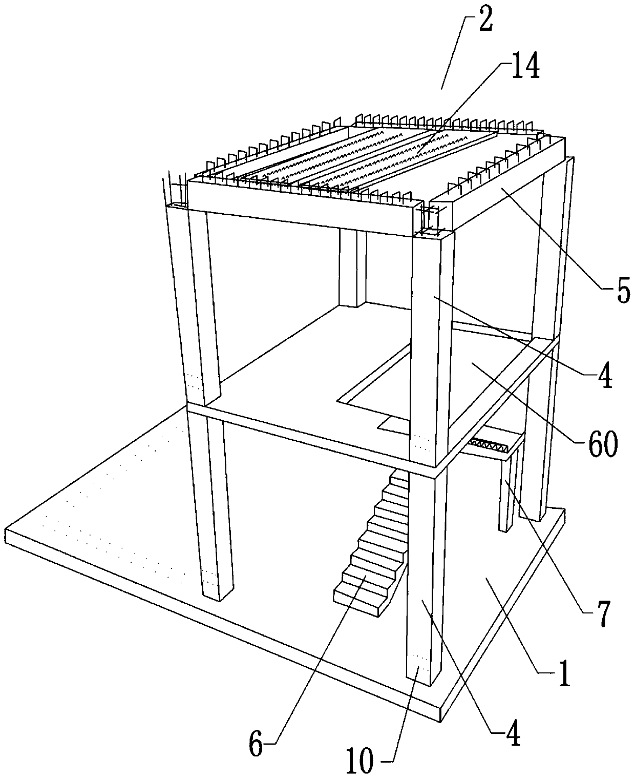 Fabricated building teaching model