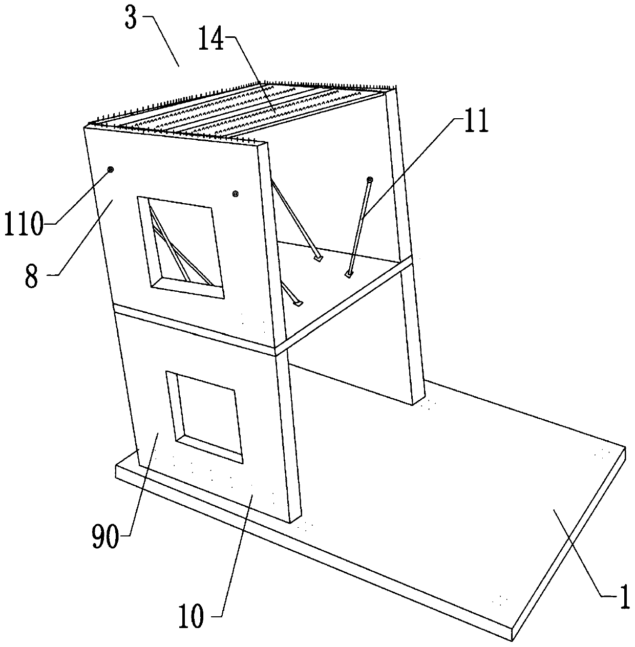 Fabricated building teaching model