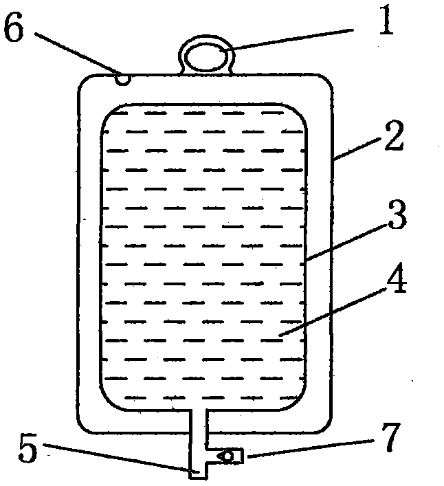 Double-capsule positive-pressure liquid packaging bag