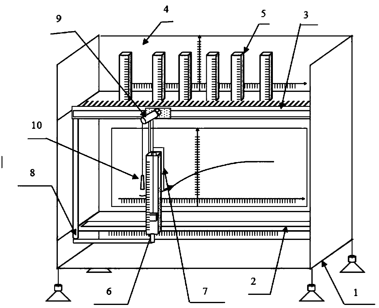 Discrete random variable distribution function demonstration and image drawing instrument