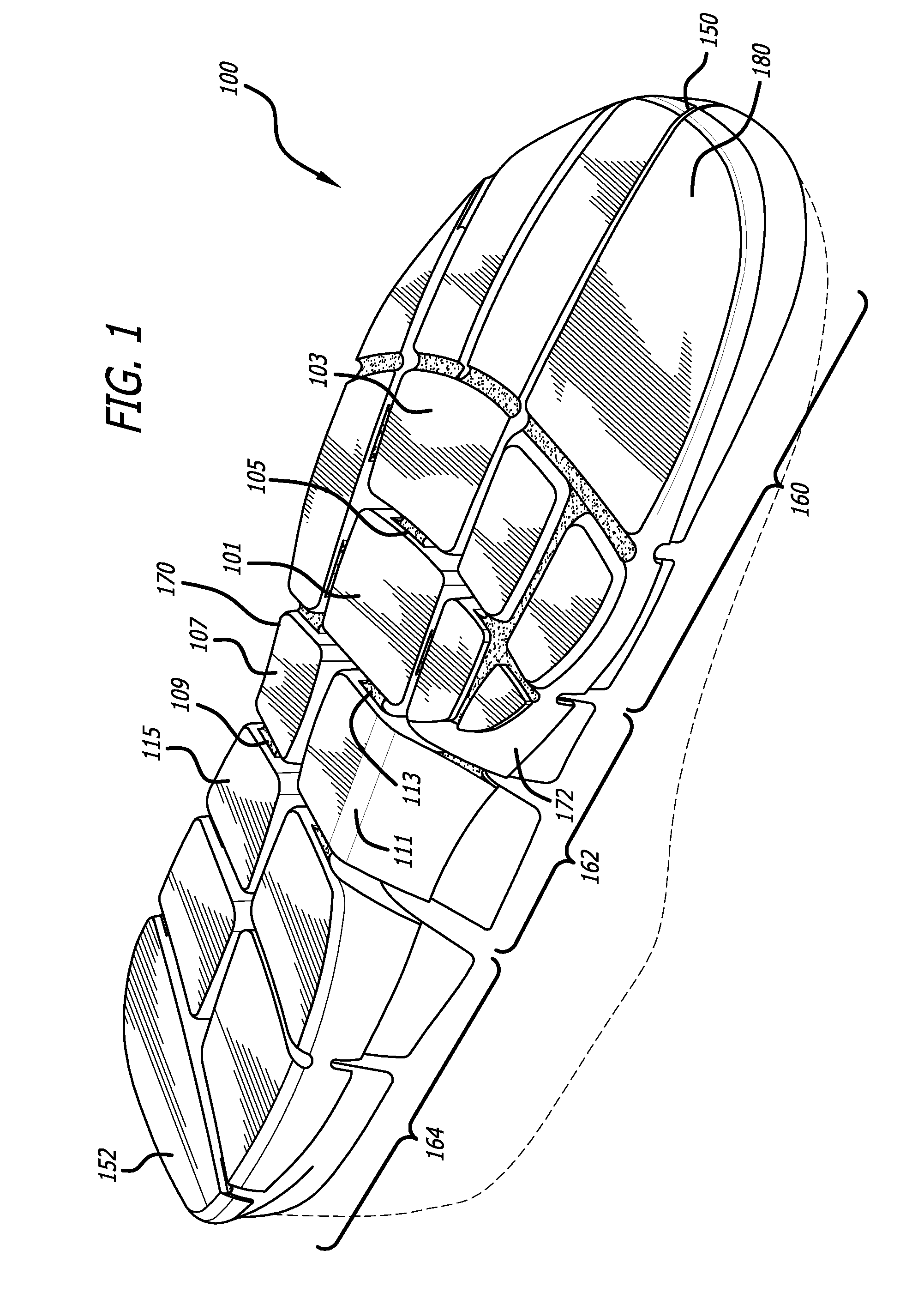 Article of footwear having articulated sole member